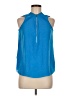 INC International Concepts 100% Polyester Blue Sleeveless Blouse Size M - photo 1