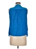 INC International Concepts 100% Polyester Blue Sleeveless Blouse Size M - photo 2