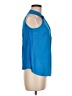INC International Concepts 100% Polyester Blue Sleeveless Blouse Size M - photo 4