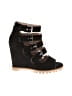 Linea Paolo Black Wedges Size 7 - photo 1