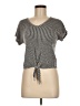 Caution to the Wind Gray Short Sleeve Top Size M - photo 1