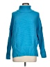 EF Solid Blue Turtleneck Sweater Size L - photo 1