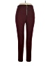 Zara Basic Houndstooth Burgundy Casual Pants Size XL - photo 1