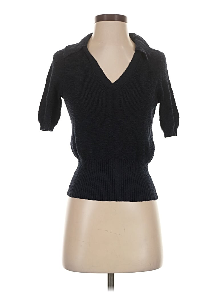 Pre-owned Anthropologie Sweater Vest In Black