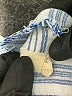 Millibon 100% Viscose Stripes Blue Long Sleeve Button-Down Shirt Size L - photo 8