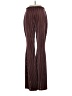 Shein Stripes Burgundy Casual Pants Size 4 - photo 1