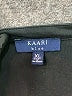 Kaari Blue Black 3/4 Sleeve Blouse Size XL - photo 7