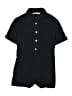 Zara Solid Black Short Sleeve Button-Down Shirt Size S - photo 1