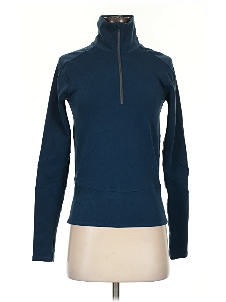 Pre-owned Lululemon Athletica Fleece Jacket In Blue