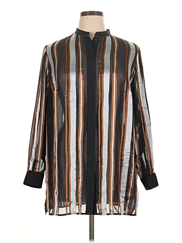 Pre-owned Lafayette 148 Kimono In Brown