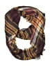 Unbranded Plaid Brown Burgundy Scarf One size - photo 1