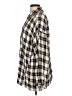 Max Studio 100% Rayon Plaid Ivory Long Sleeve Button-Down Shirt Size L - photo 5