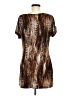 Worthington Animal Print Brown Short Sleeve Top Size M - photo 2