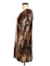 Worthington Animal Print Brown Short Sleeve Top Size M - photo 5