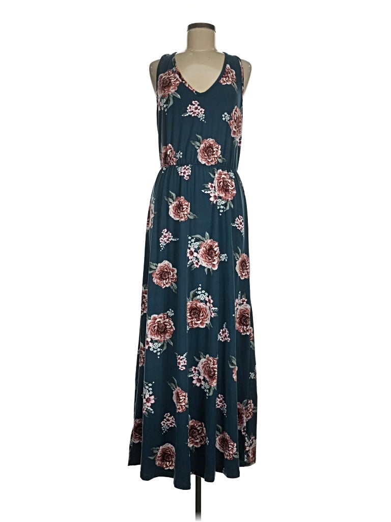 Pre-owned French Grey Casual Dress In Blue