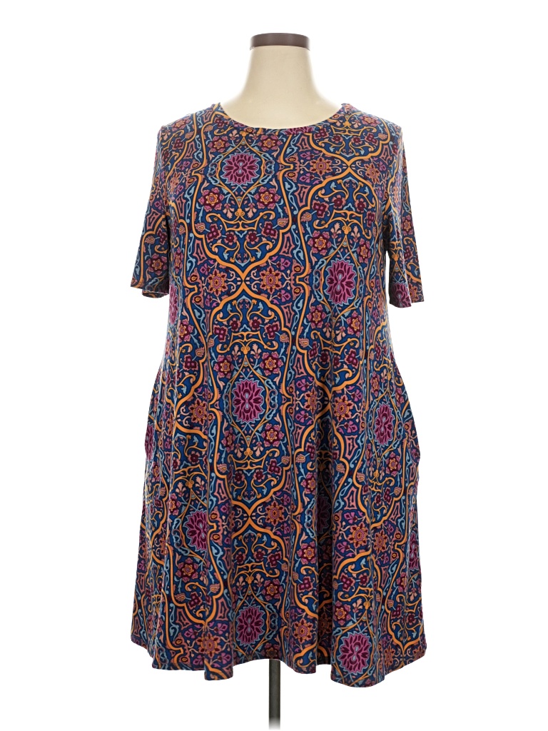 Pre-owned Assorted Brands Casual Dress In Brown