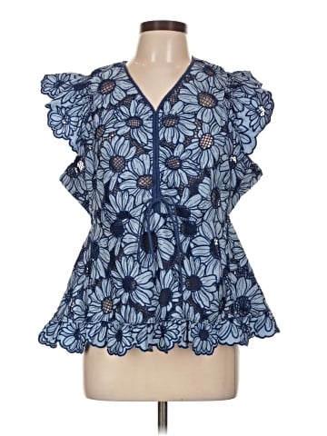 Sandro Short Sleeve Blouse (view 1)