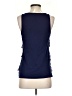 Elle 100% Polyester Blue Sleeveless Blouse Size XS - photo 2