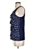 Elle 100% Polyester Blue Sleeveless Blouse Size XS - photo 5