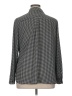 Apt. 9 100% Polyester Houndstooth Black Long Sleeve Blouse Size XL - photo 2