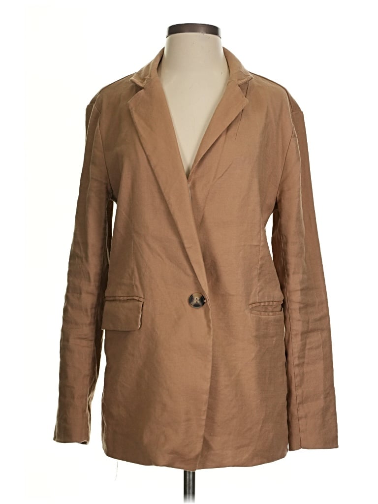 Pre-owned Maeve Blazer Jacket In Tan