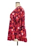 Loralette 100% Viscose Red 3/4 Sleeve Blouse Size 22 - 24 Plus - photo 5