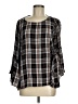 Maurices 100% Rayon Black 3/4 Sleeve Blouse Size M - photo 1