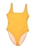 Unbranded Color Block Yellow One Piece Swimsuit Size XL - photo 1