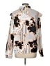 Shein 100% Polyester Print Silver Long Sleeve Blouse Size 12 - photo 2