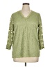 Chico's Green 3/4 Sleeve Blouse Size XL - photo 1