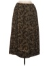 Impressions Animal Print Brown Casual Skirt Size M - photo 2
