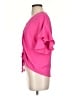 North End 100% Polyester Solid Pink Short Sleeve Blouse Size S - photo 5