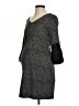 Maternal America 100% Polyester Chevron-herringbone Gray Casual Dress Size XS - photo 1