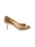 Jimmy Choo Gold Tan Heels Size EU 37 1/2 - photo 1