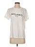 Shein White Short Sleeve T-Shirt Size S - photo 1