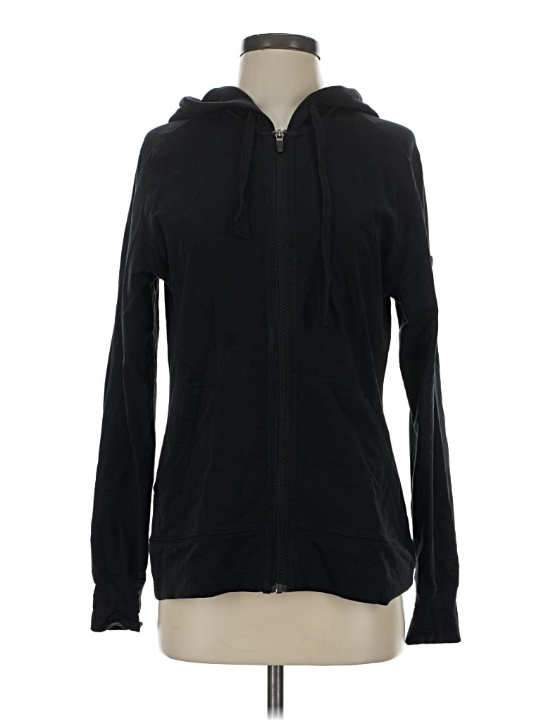Pre-owned Cutter & Buck Zip Up Hoodie In Black