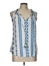 Hale Bob Blue Sleeveless Blouse Size L - photo 1