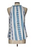 Hale Bob Blue Sleeveless Blouse Size L - photo 2