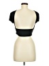 Shein Black Short Sleeve Top Size 6 - photo 2