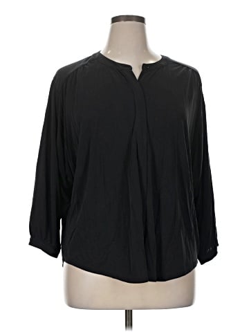 Kaari Blue 3/4 Sleeve Blouse (view 1)
