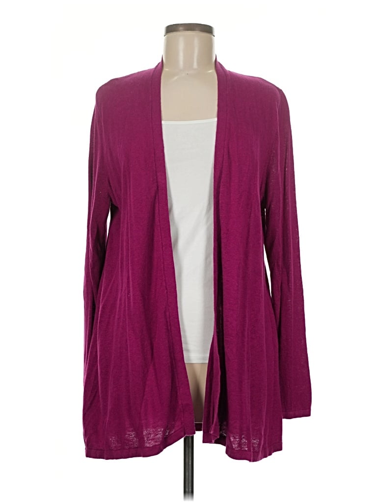 Pre-owned Jjill Cardigan Sweater In Purple