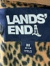 Lands' End 100% Polyester Animal Print Brown Turtleneck Sweater Size M (kids) - photo 3