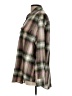Old Navy 100% Cotton Plaid Brown Long Sleeve Button-Down Shirt Size L - photo 5
