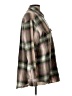 Old Navy 100% Cotton Plaid Brown Long Sleeve Button-Down Shirt Size L - photo 4