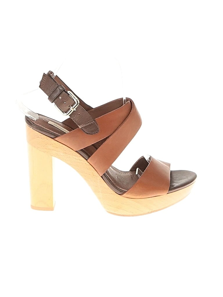 Pre-owned Massimo Dutti Sandals In Brown