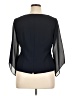 Danny & Nicole 100% Polyester Black 3/4 Sleeve Blouse Size 14 - photo 2