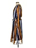 Just 100% Viscose Stripes Blue Casual Dress Size S - photo 5