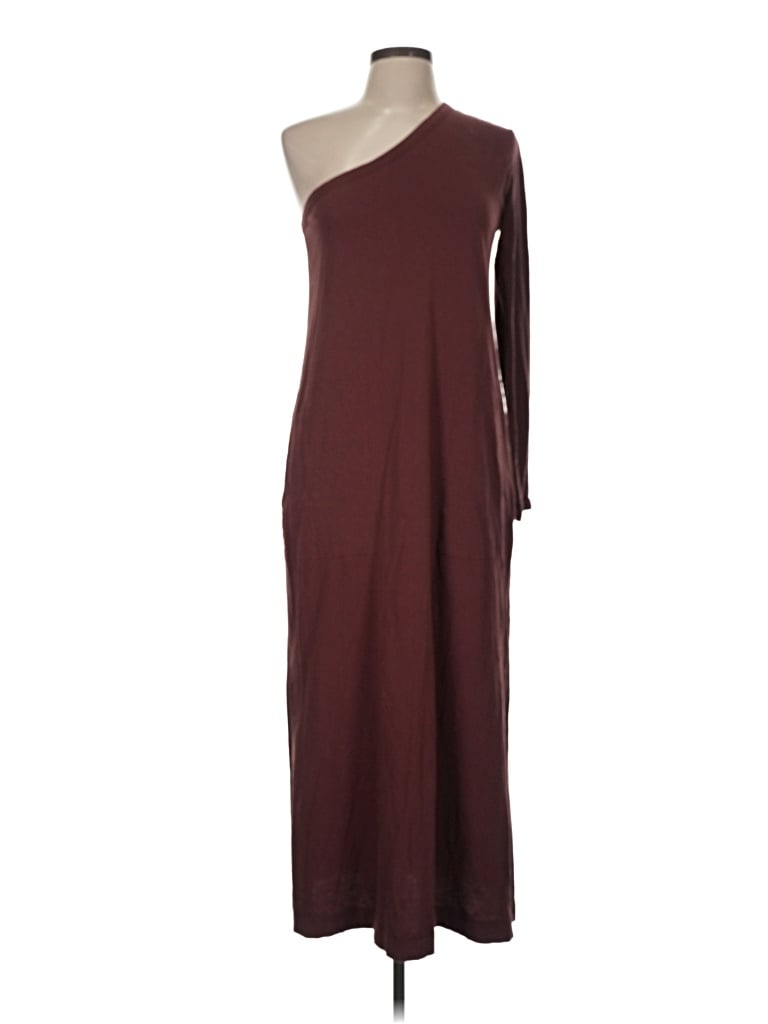 Pre-owned Fp Beach Casual Dress In Burgundy