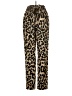 Shein 100% Polyester Animal Print Gold Casual Pants Size 4 - photo 1
