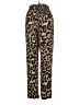 Shein 100% Polyester Animal Print Gold Casual Pants Size 4 - photo 2